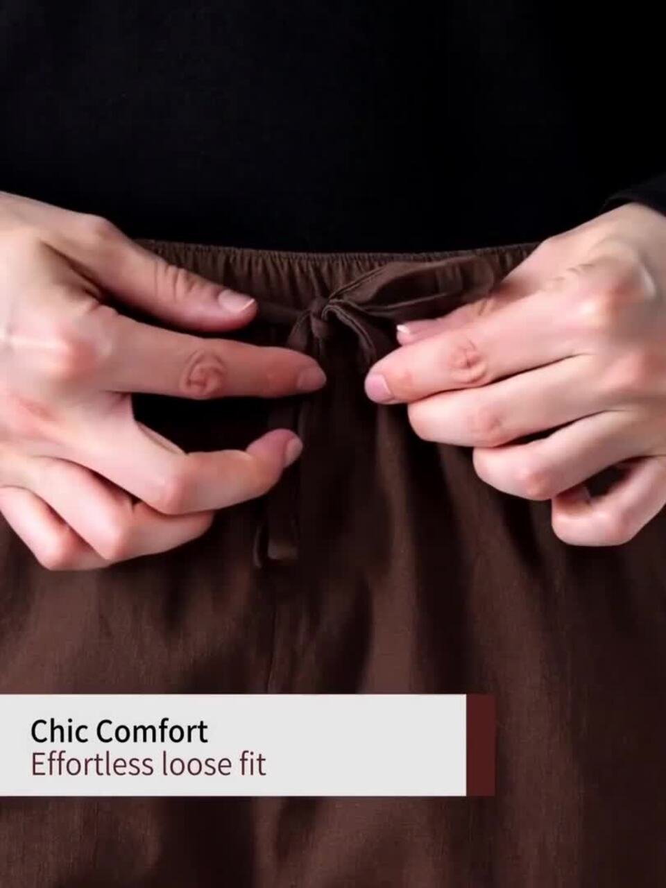 Men Loose Fit Mid-Rise Cotton Lounge Pants - Image 3