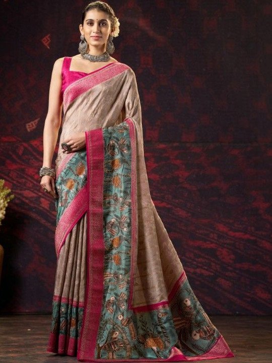 Ethnic Motifs Saree - Image 6