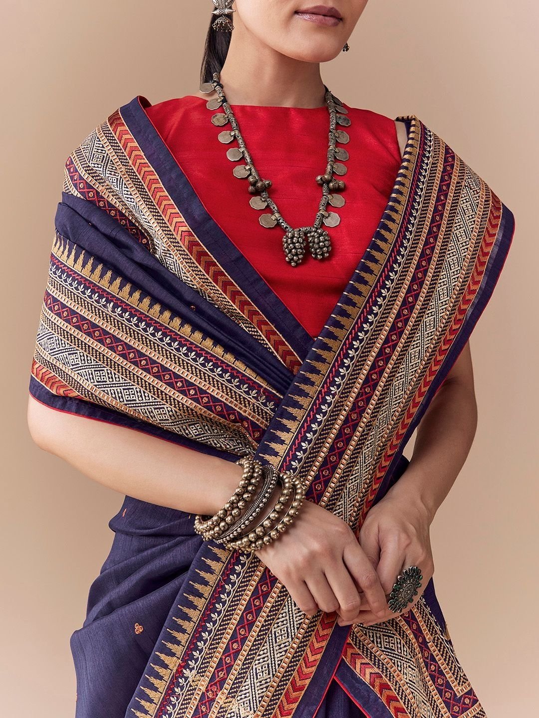 KALKI Fashion Woven Design Saree - Image 2