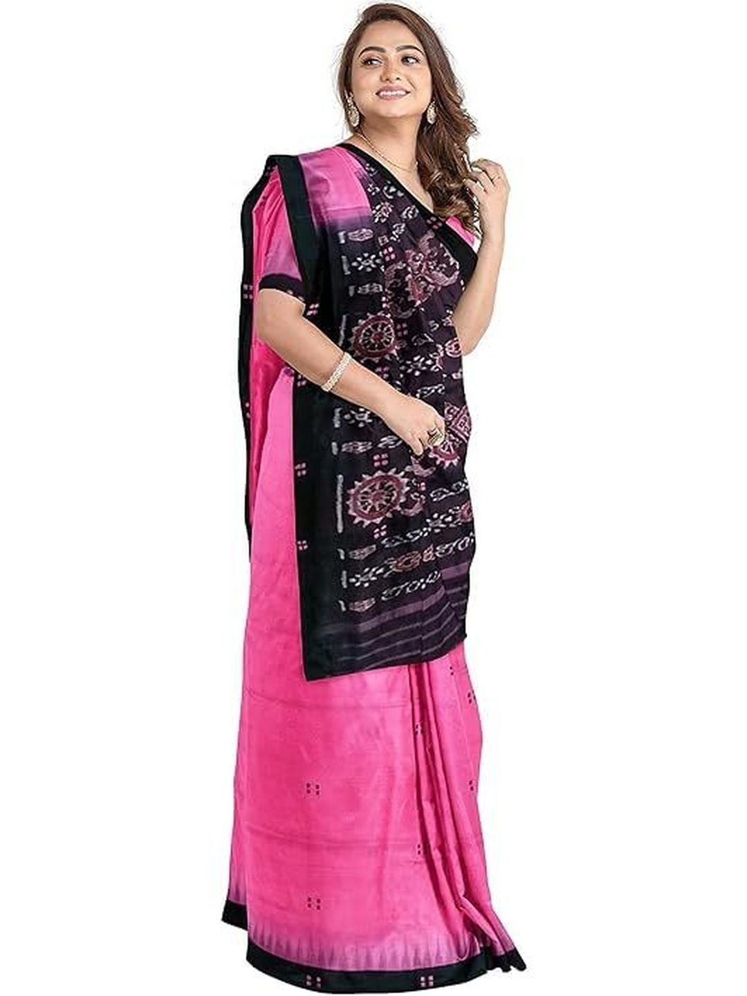 PARSWANATH CREATION Ethnic Motifs Pure Cotton Sambalpuri Saree