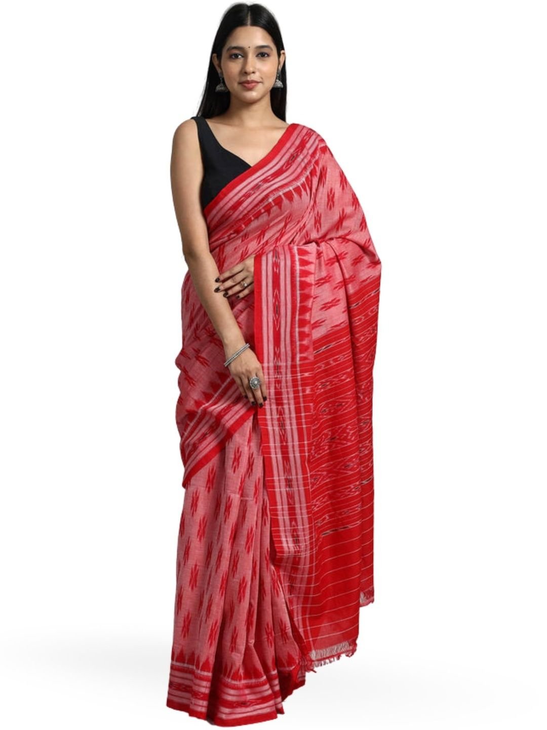 NIISHA CREATION Woven Design Pure Cotton Handloom Sambalpuri Saree