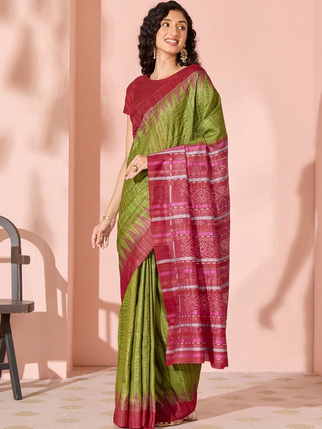 Pure Silk Ikat Saree
