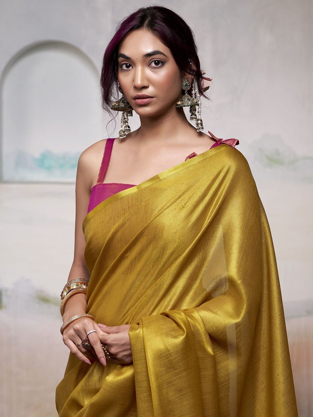 Zari Tissue Saree - Image 3