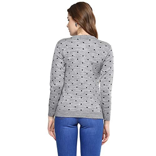 Modeve Women's Acrylic Blend Cardigan/Round Neck Sweater For Winter - Image 4