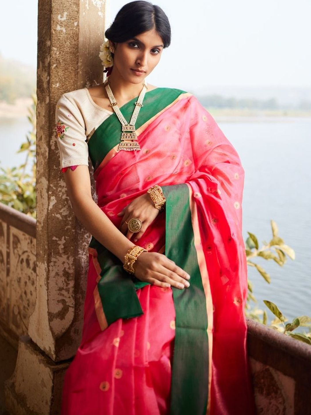 Design Zari Art Silk Chanderi Saree - Image 2