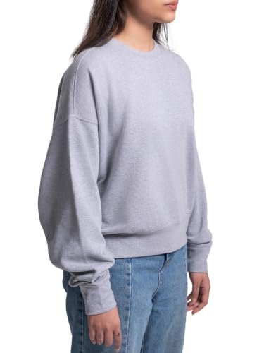 Women's Dropcut Pullover, Oversized Premium Dropshoulder Plain Sweatshirt | Oversized Relaxed Fit, 100% Cotton Fleece, A-Frame Silhouette, Soft & Warm, Plastic-Free Packaging - Image 2