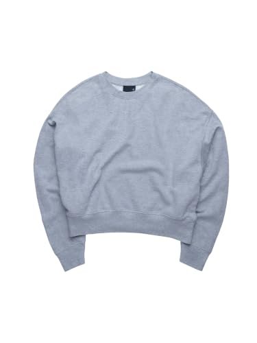 Women's Dropcut Pullover, Oversized Premium Dropshoulder Plain Sweatshirt | Oversized Relaxed Fit, 100% Cotton Fleece, A-Frame Silhouette, Soft & Warm, Plastic-Free Packaging - Image 4