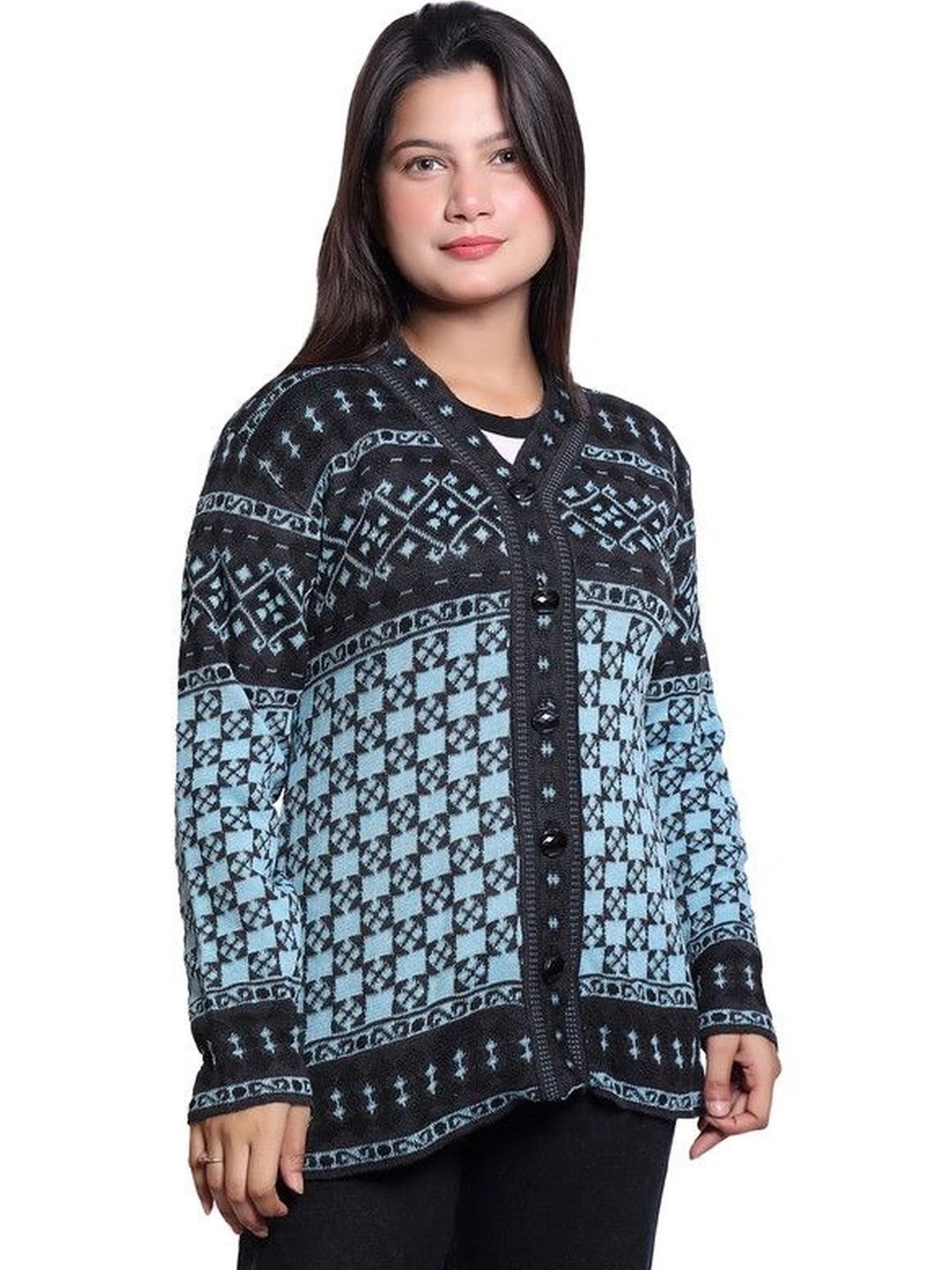 Grand Line Grand Line Women Printed Cardigan