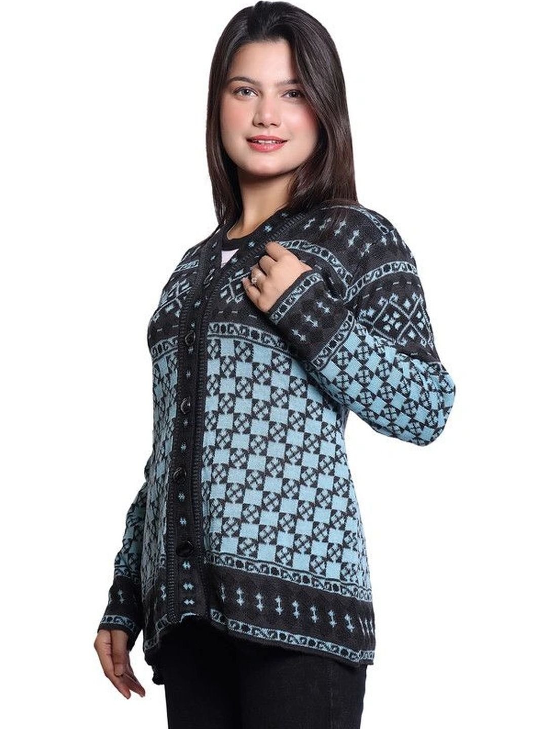 Grand Line Grand Line Women Printed Cardigan - Image 2