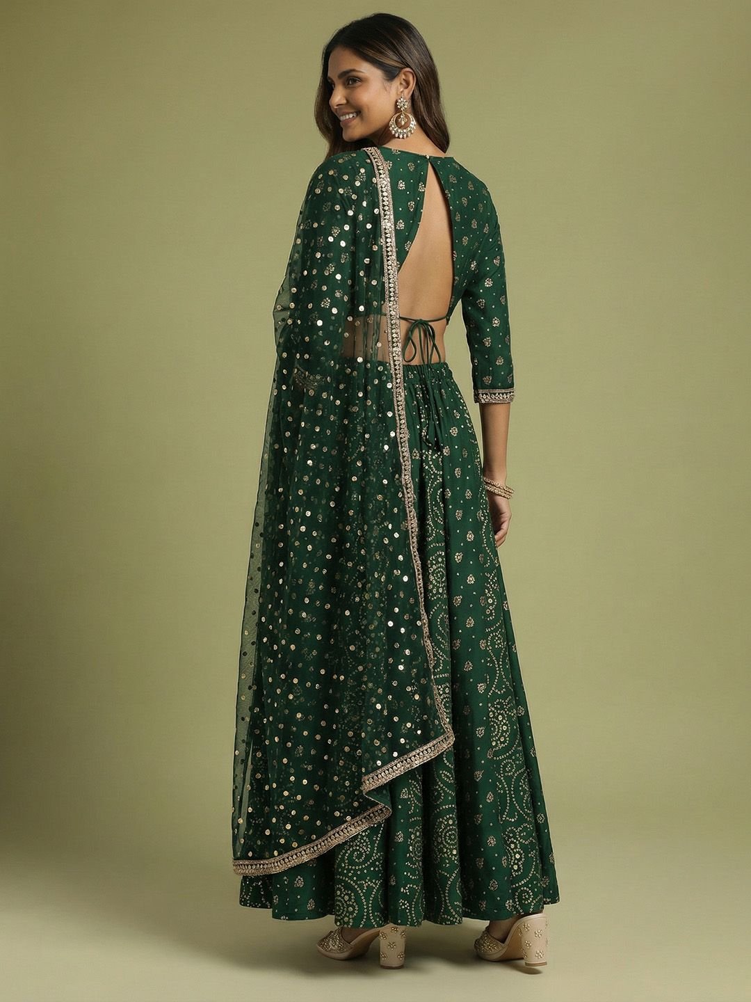 Anouk Embellished Ready to Wear Lehenga & Blouse With Dupatta - Image 2
