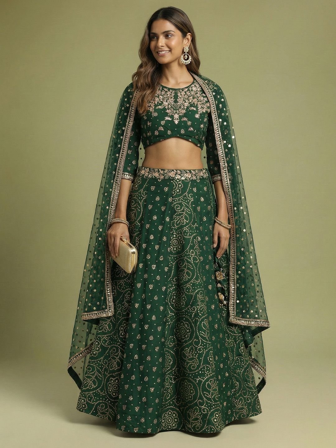 Anouk Embellished Ready to Wear Lehenga & Blouse With Dupatta - Image 3