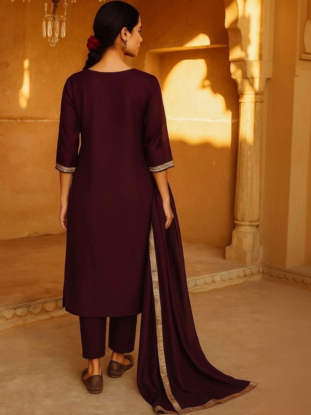 NILHARI Ethnic Motifs Embroidered Kurti - Image 4