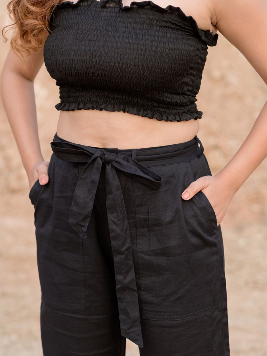 Babli Women Comfort Cotton Mid-Rise Loose Fit Trousers - Image 2