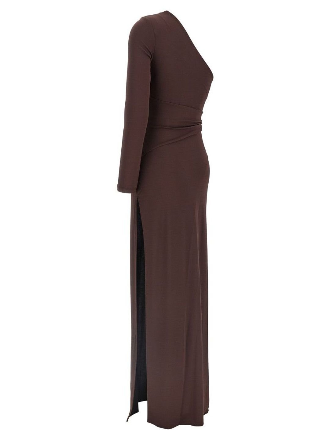 Elisabetta Franchi Brown Red Carpet dress - Image 3