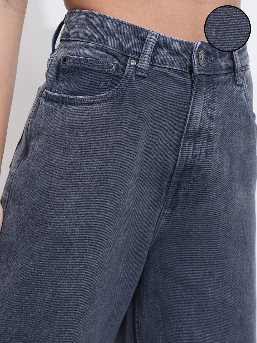 Tokyo Talkies Tokyo Talkies Women Denim Pant Bell Bottom - Image 4