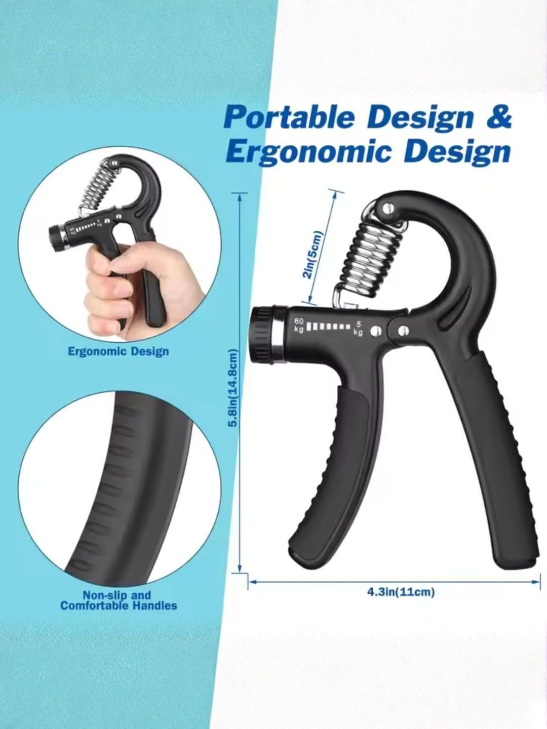 ADRENEX Set Of 2 Unisex Anti-Slip Resistance Tube & Anti Hand Grip Sports Accessories - Image 4