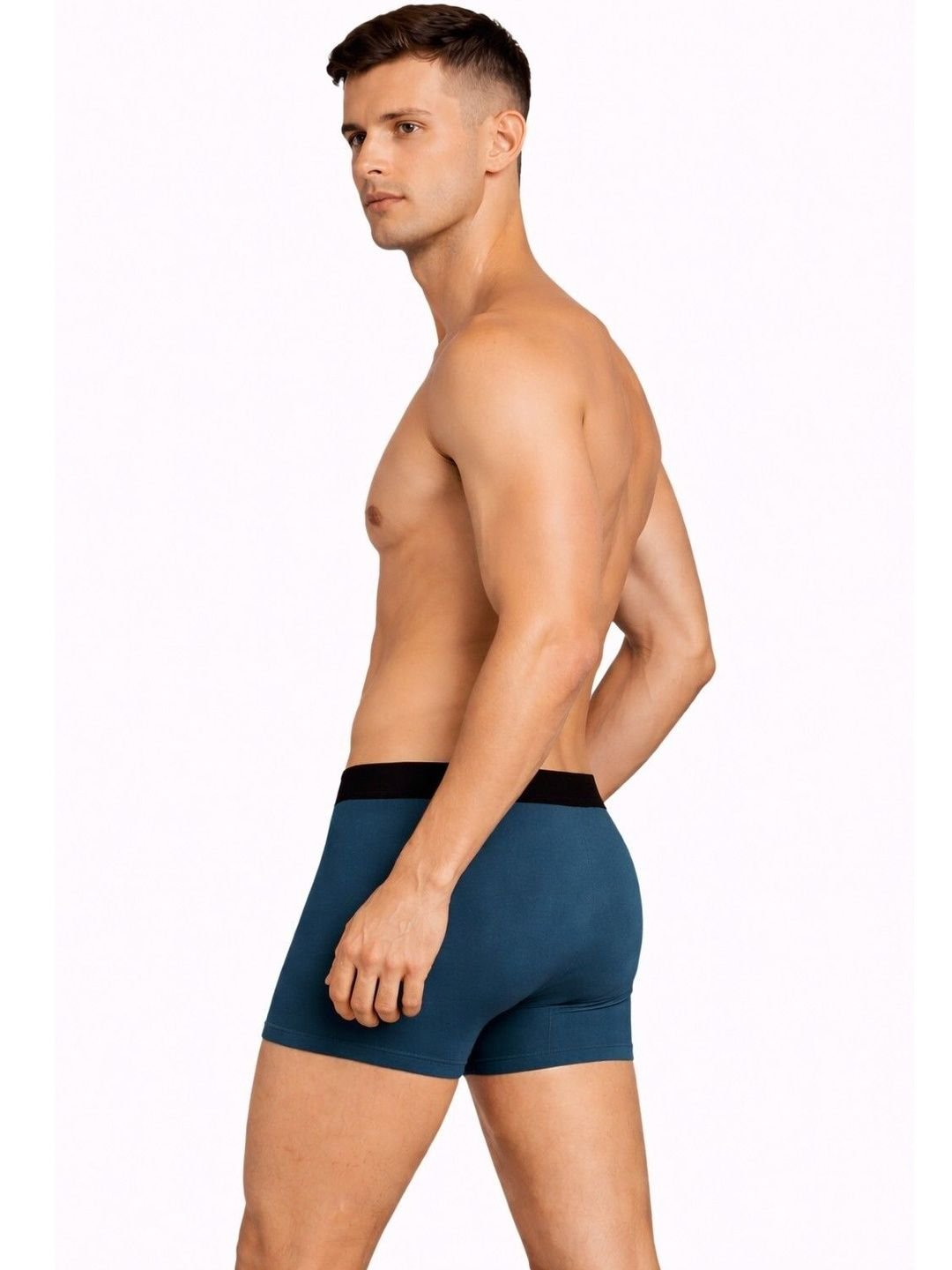 Roshan HRX by Hrithik Roshan Pack of 3 Cotton Blend Assorted Solid Trunks - Image 2