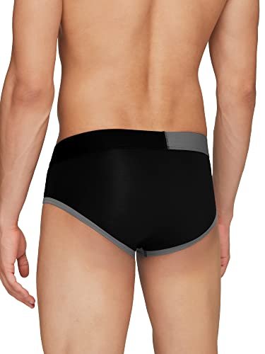 XYXX Men's Dualist Micromodal Regular Fit Colorblock Antimicrobial Briefs with No Marks Waistband (Pack of 2) - Image 3