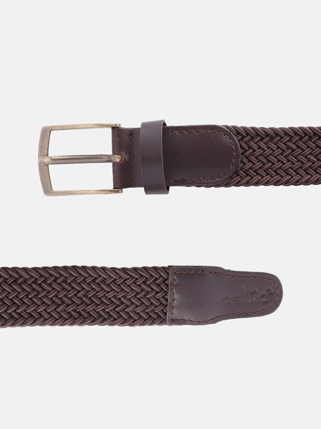 Men Braided Leather Belt - Image 3