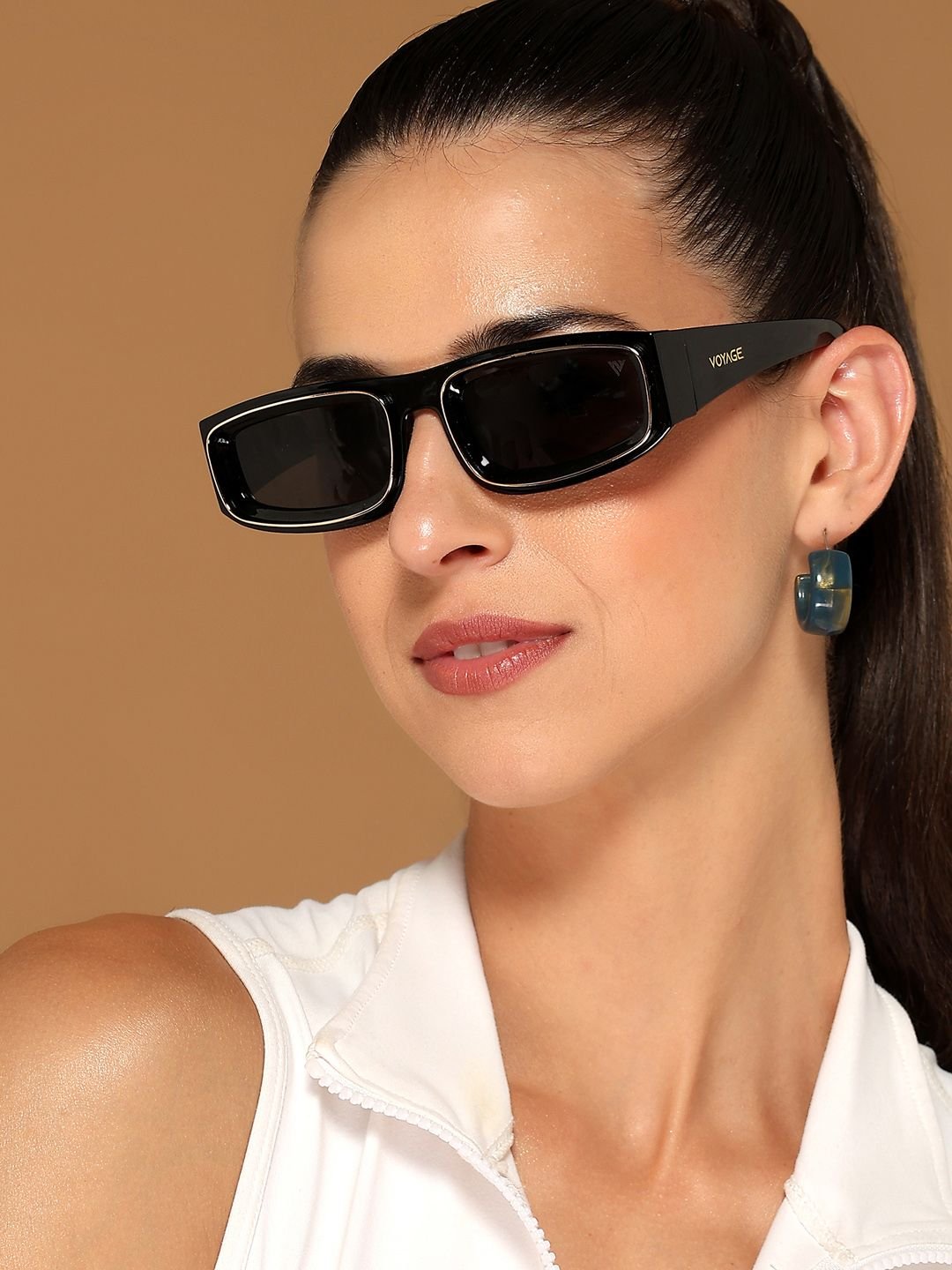 Unisex Rectangle Sunglasses 98213MG6575 - Image 2