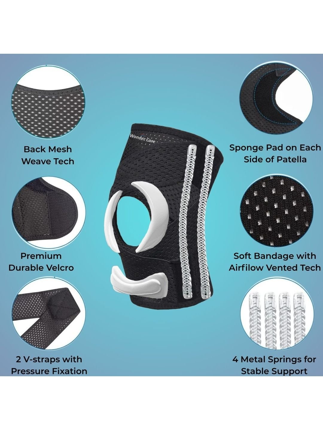 Adjustable Wrap Knee Support Brace - Image 2