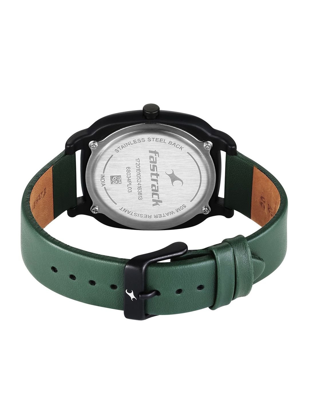 Fastrack Unisex Dial & Leather Straps Analogue Watch 68034PL03W - Image 4