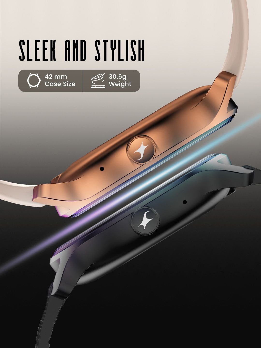 Fastrack Fastrack Sleek 1.32" AMOLED 42mm Display, Rotary Crown, Health Suite, IP68 Smart Watch - Image 3
