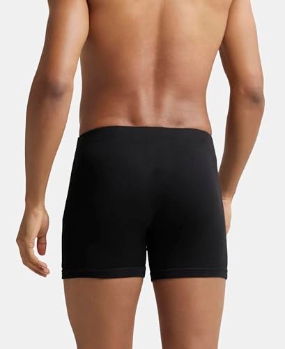 Jockey 8008 Men Super Combed Cotton Rib Solid Boxer Brief with Ultrasoft and Durable Waistband_(Pack of 3) - Image 4