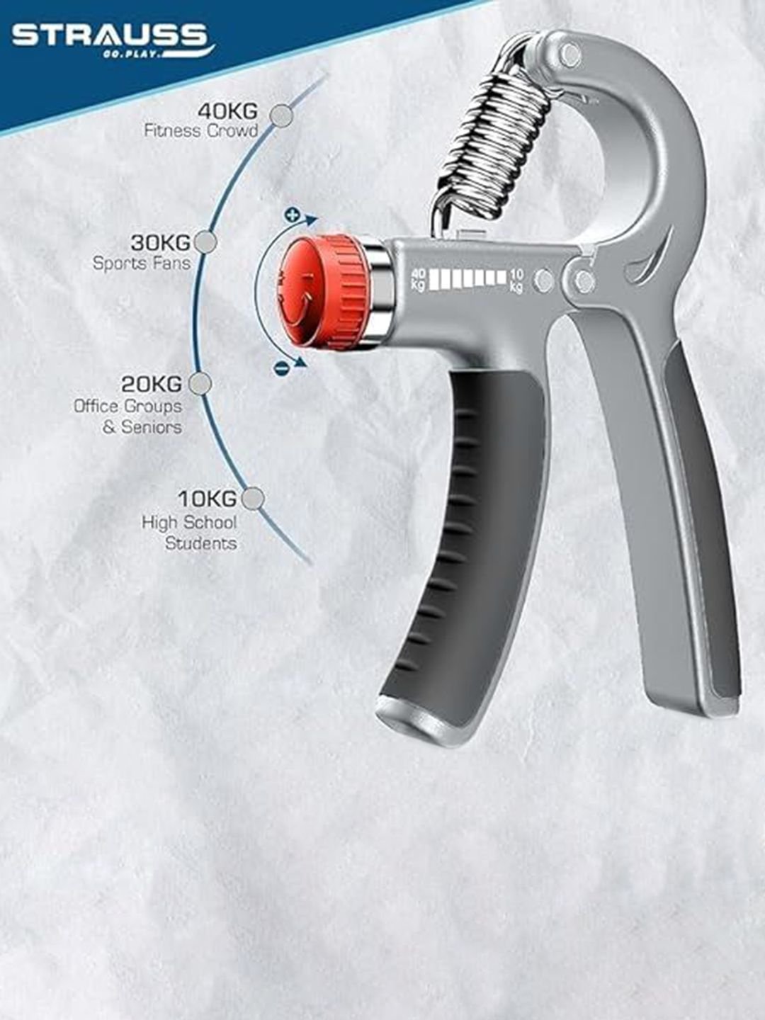 STRAUSS Pack Of 10 Adjustable Hand Grip - Image 4
