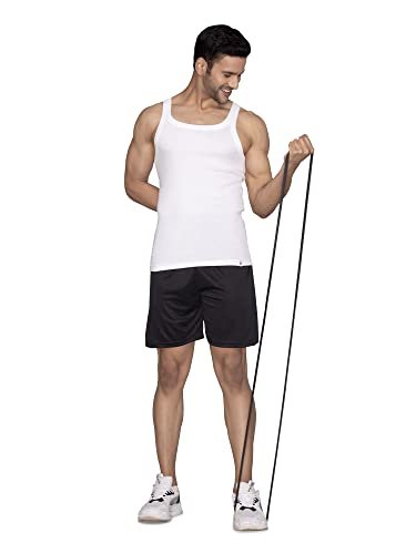 XYXX Men's 100% Cotton Ribbed Regular Fit Solid Square Neck Vest | Anti Bacterial Finish, Racer Back Baniyan for Man, Tag Free Comfort Man's Inner - Image 4