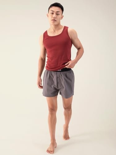 DAMENSCH Men's Cotton Boxers (Pack of 3) (DAM-SLD-SBX-CAB-LG-HB-PACK-3-XL_G.Cape Black, Las Grey, Havana Blue_XL) - Image 3
