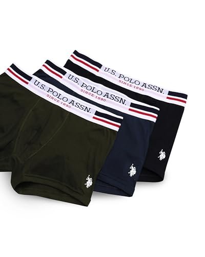U.S. Polo ASSN. Mens I641 Anti Microbial Essential Boxer Cotton Blend Underwear Brief -Pack of 3 - Image 4