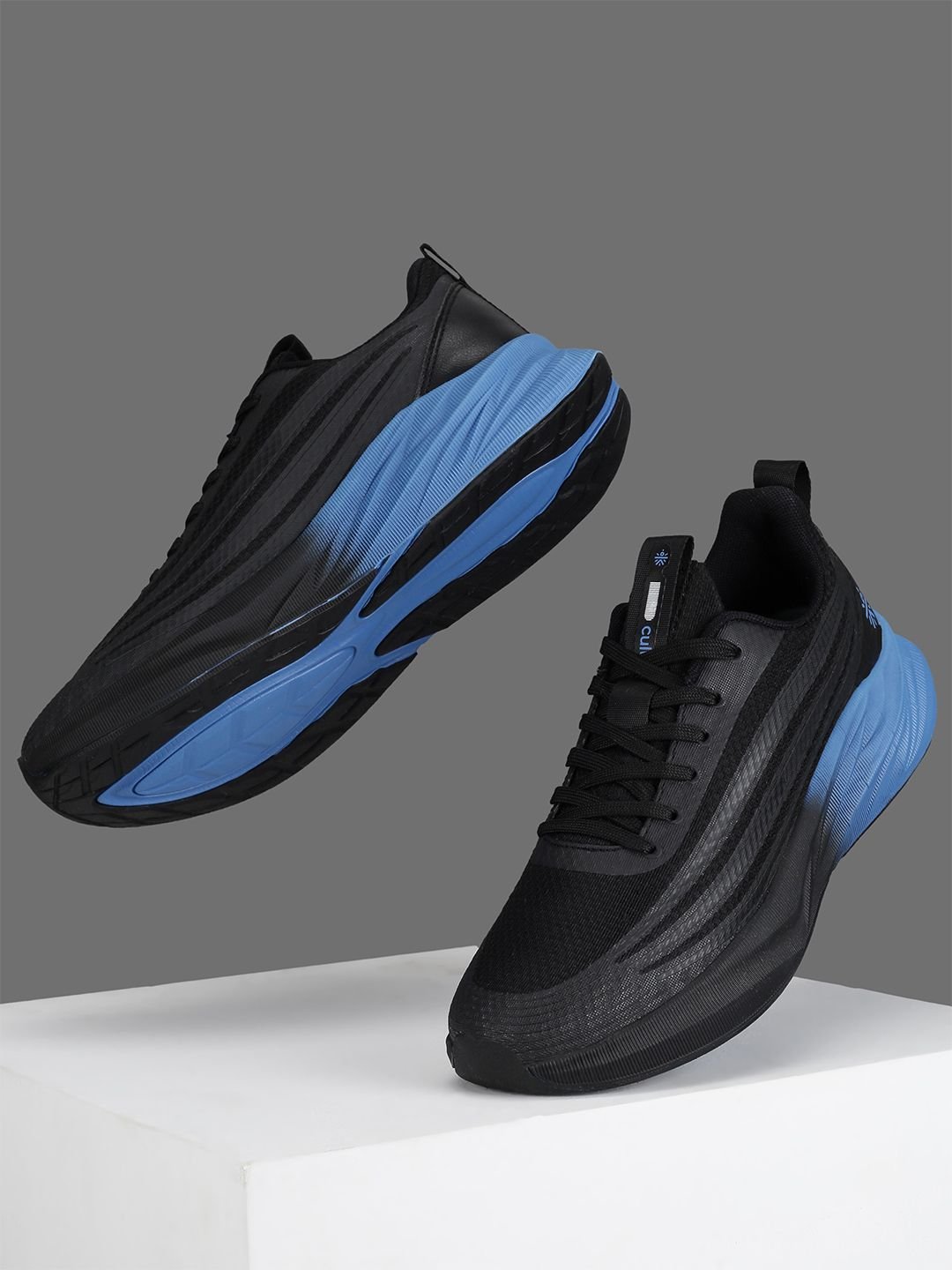 Men Strix Running Shoes  - Black/Blue - Image 2