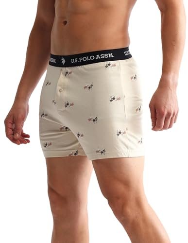 U.S. Polo ASSN. Mens OEX09 Comfort Regular Fit Solid Boxers - Pack of 2 - Image 4