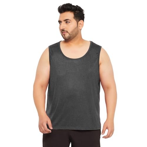 West Gate Clothing Cotton Solid Plus Size Vest for Men | Round Neck, Regular Fit, Sleeveless | Men's Tank Top | 3XL, 4XL, 5XL | Perfect for Workouts Gym, Vacations | Combo Pack of 2 - Image 4