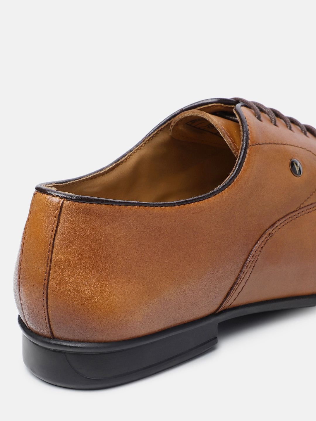 Men Leather Oxford Round Toe Formal Shoes - Image 4