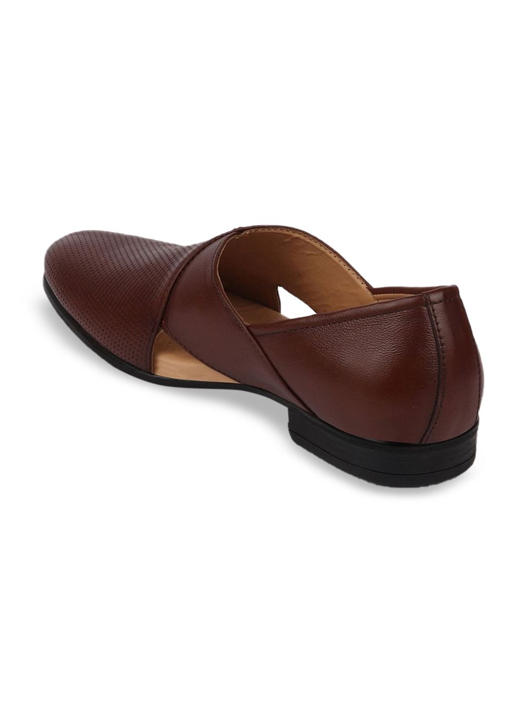 FAUSTO FAUSTO Men Leather Slip-Ons Formal Shoes - Image 4