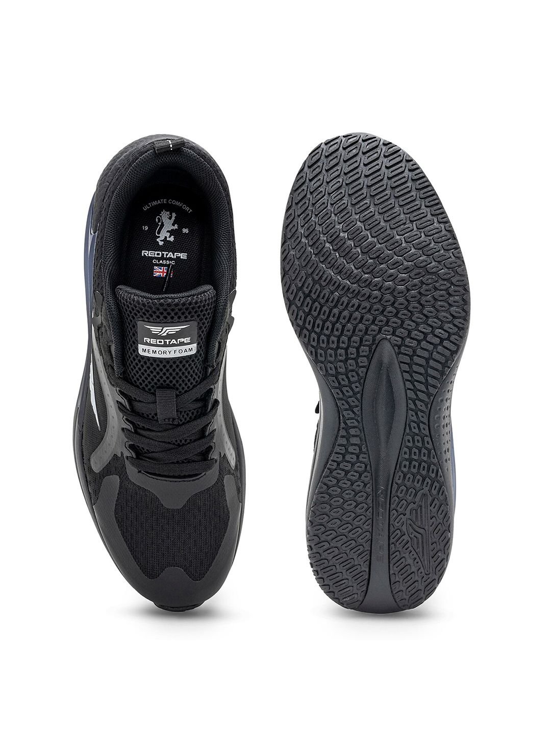 Red Tape Men Textured Lace-Up Walking Shoes - Image 4