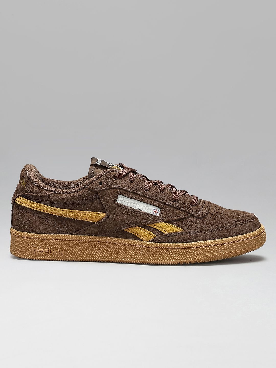 Reebok Unisex CLUB C REVENGE VINTAGE Striped Leather Sneakers