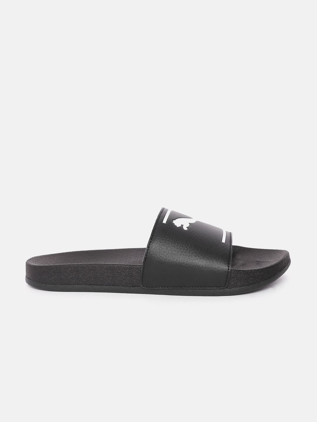 Unisex Black Printed Leadcat FTR Comfort Sliders - Image 3