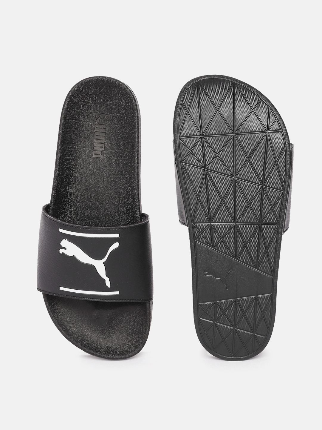 Unisex Black Printed Leadcat FTR Comfort Sliders - Image 4