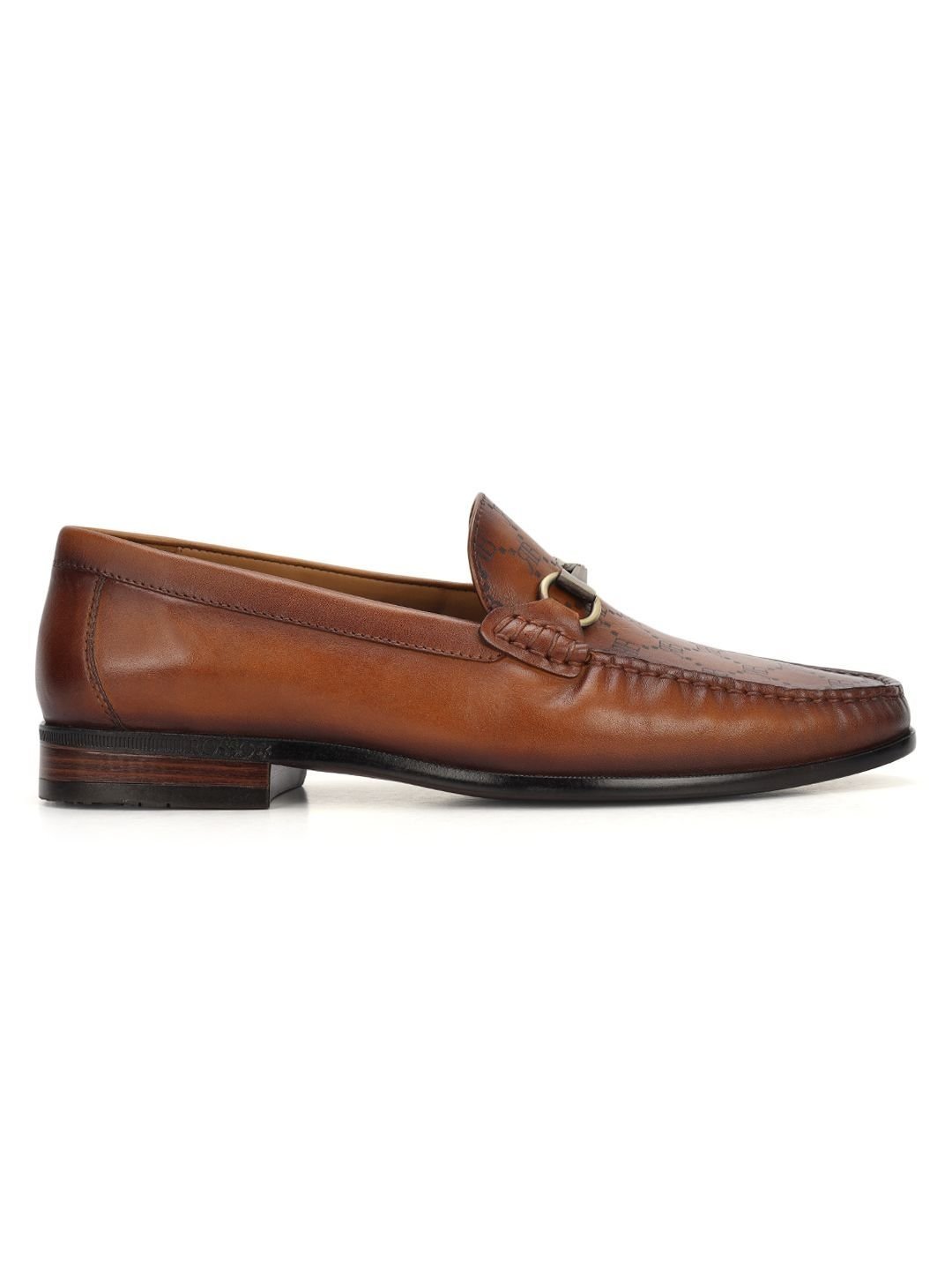 ROSSO BRUNELLO Men Leather Formal Loafers Shoes - Image 2