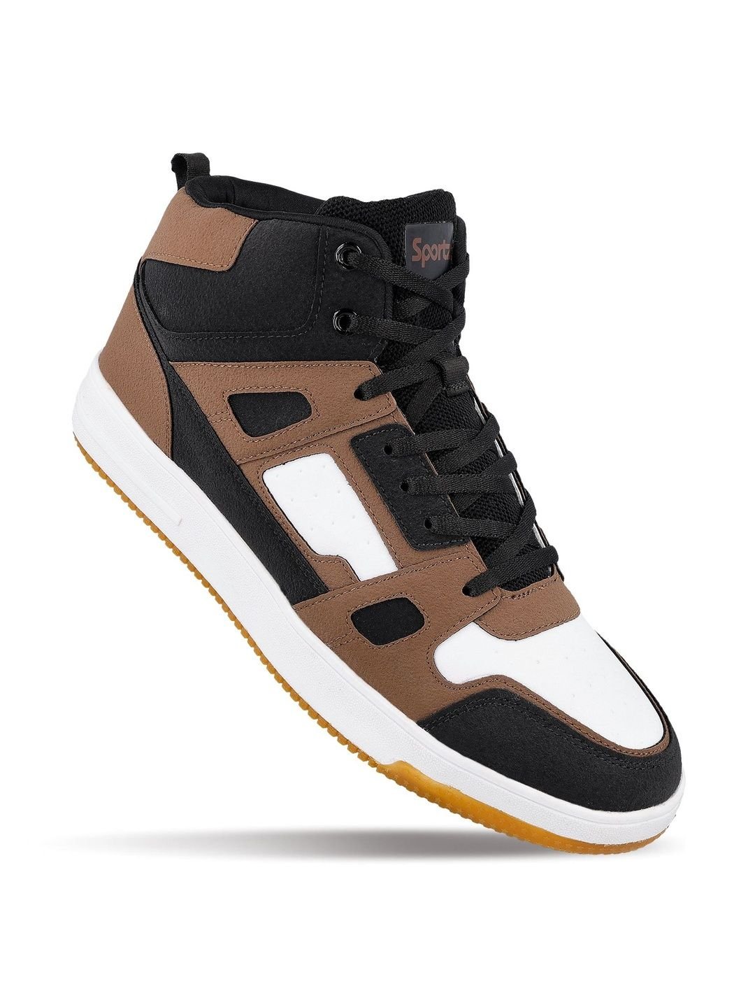 Walkaroo Men Colourblocked High-Top Sneakers - Image 3