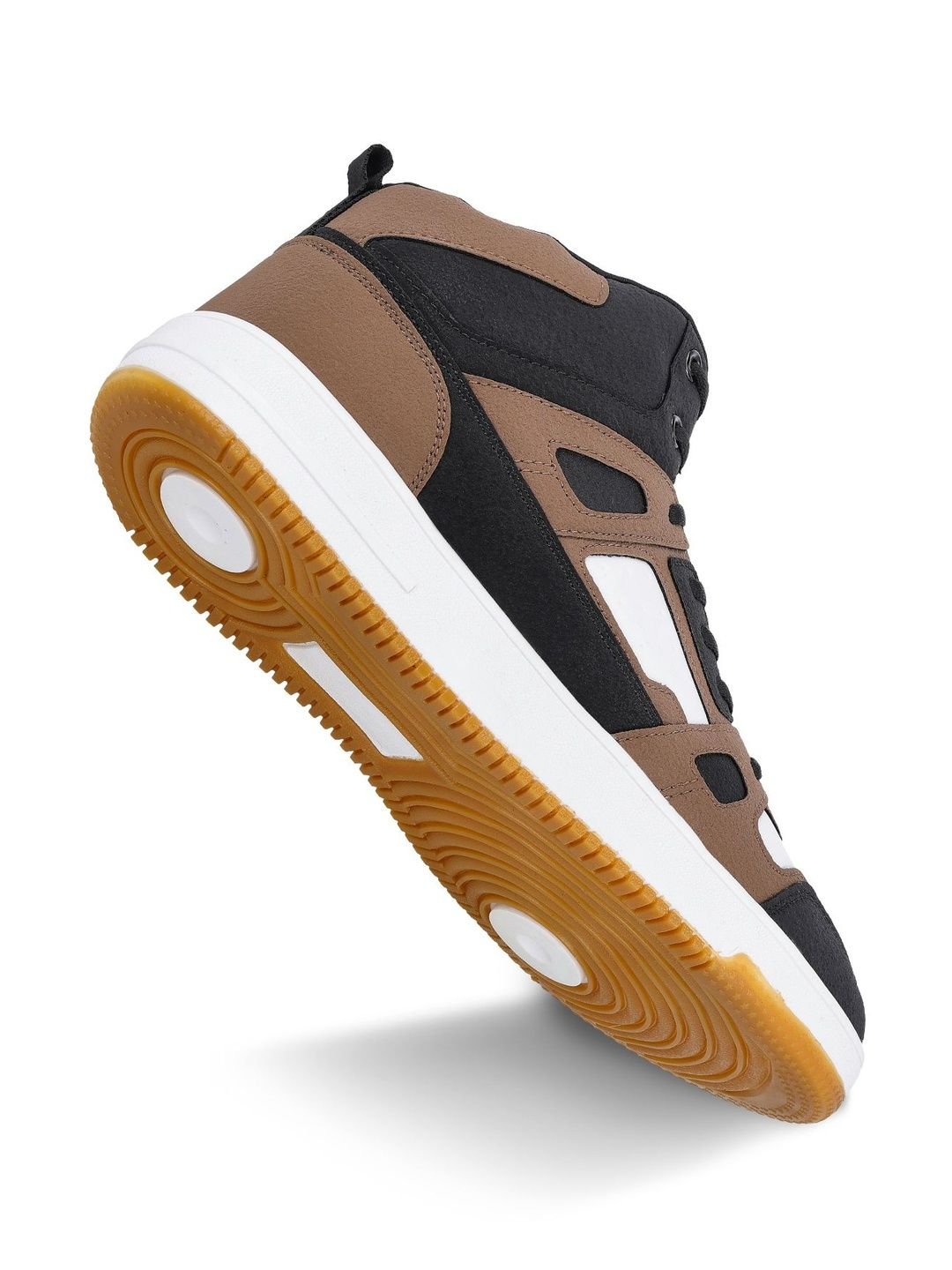 Walkaroo Men Colourblocked High-Top Sneakers - Image 4