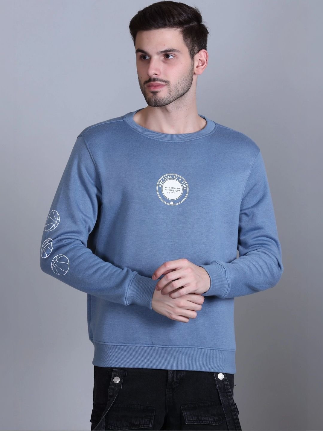 HERE&NOW Men Printed Sweatshirt