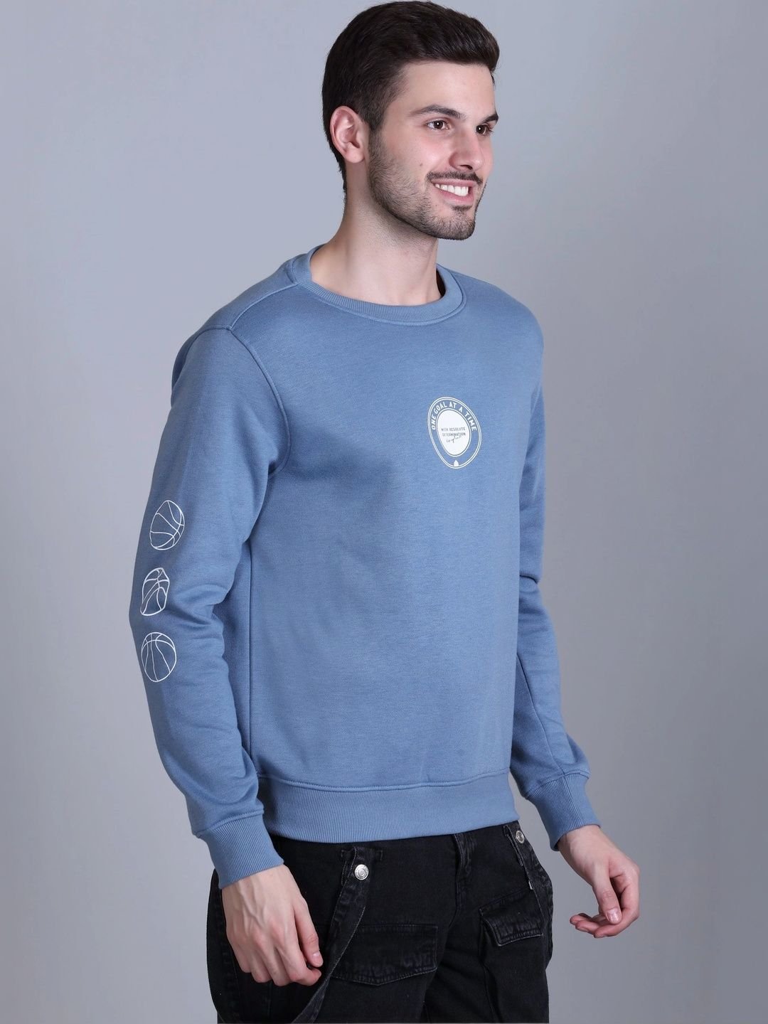 HERE&NOW Men Printed Sweatshirt - Image 4