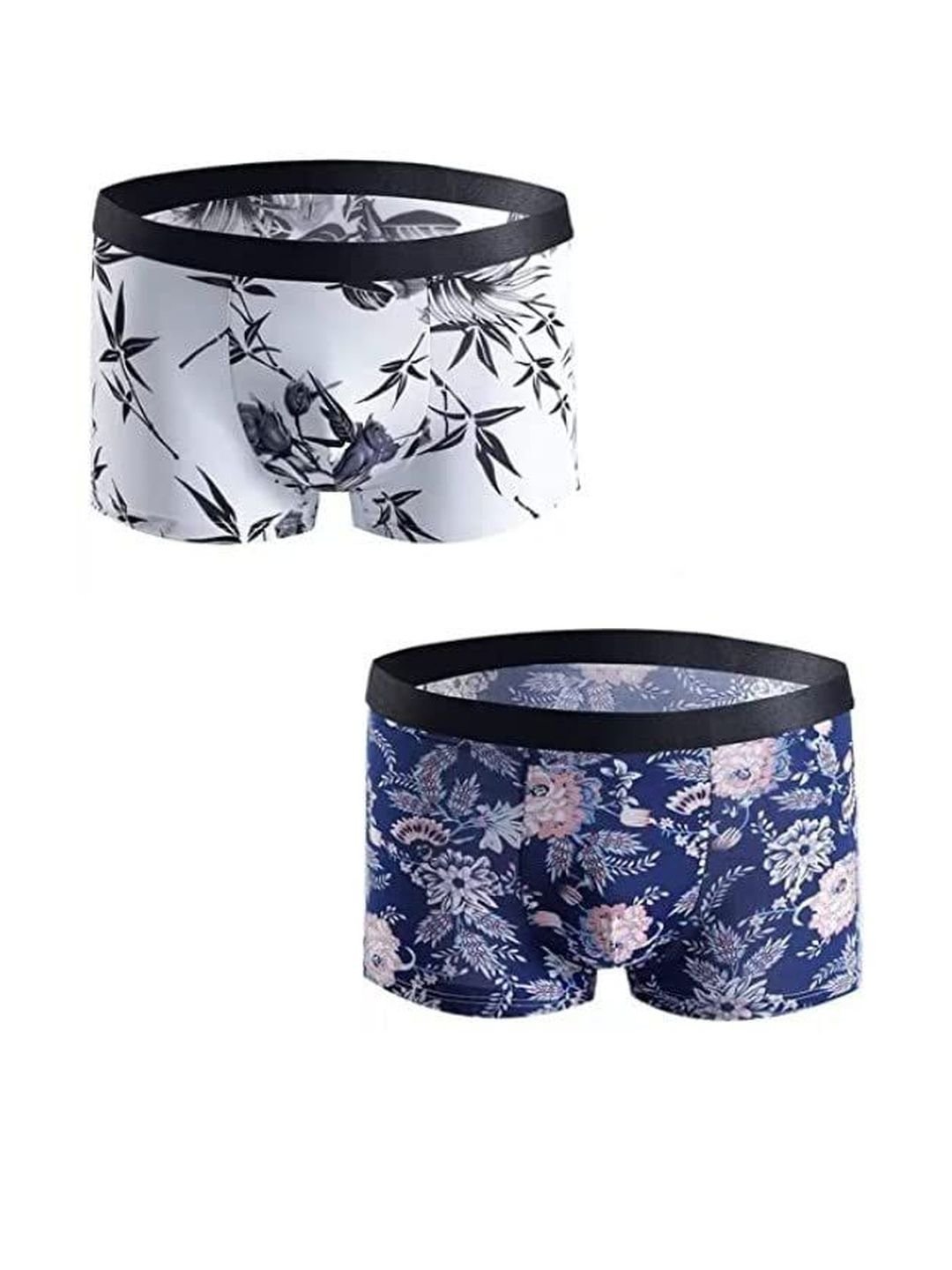 ASJAR Men Multi Colored Pack of 3 Brief Cotton Printed Breathable Underwear - Image 2