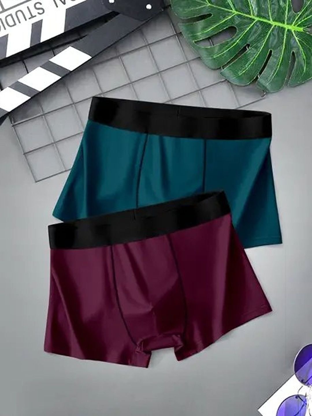 The Boring Company Men Pack of 4 Assorted Boxer-Style Briefs - Image 2