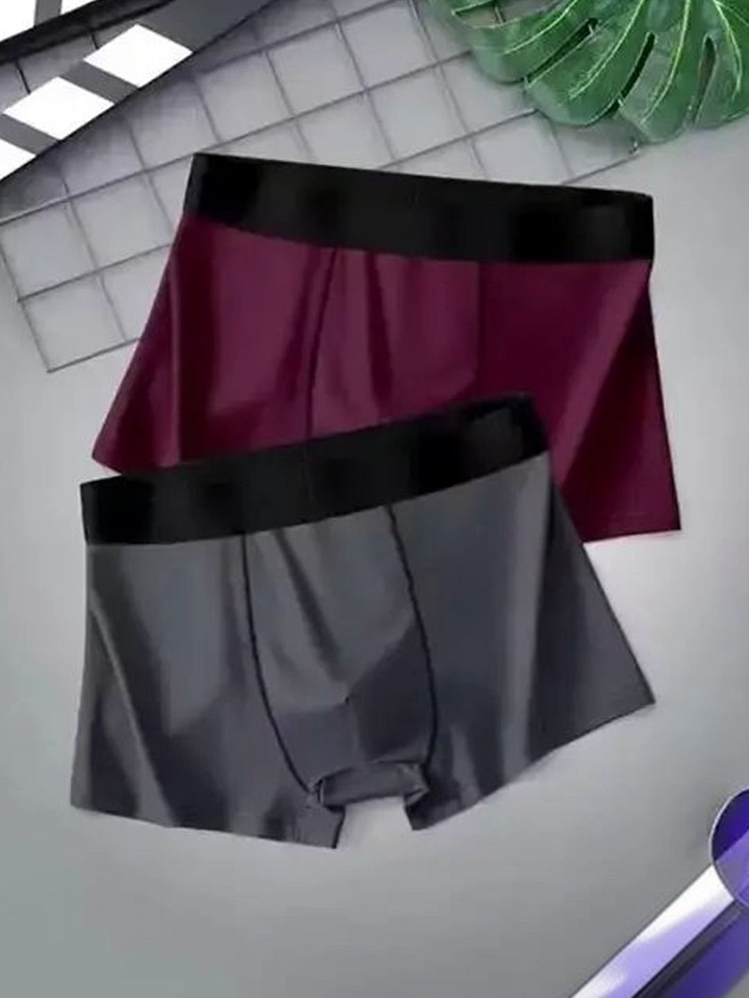 The Boring Company Men Pack of 4 Assorted Boxer-Style Briefs - Image 3