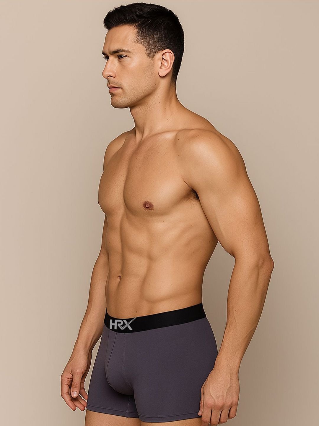 HRX by Hrithik Roshan Pack Of 2 Mid-Rise Short Trunks - Image 2